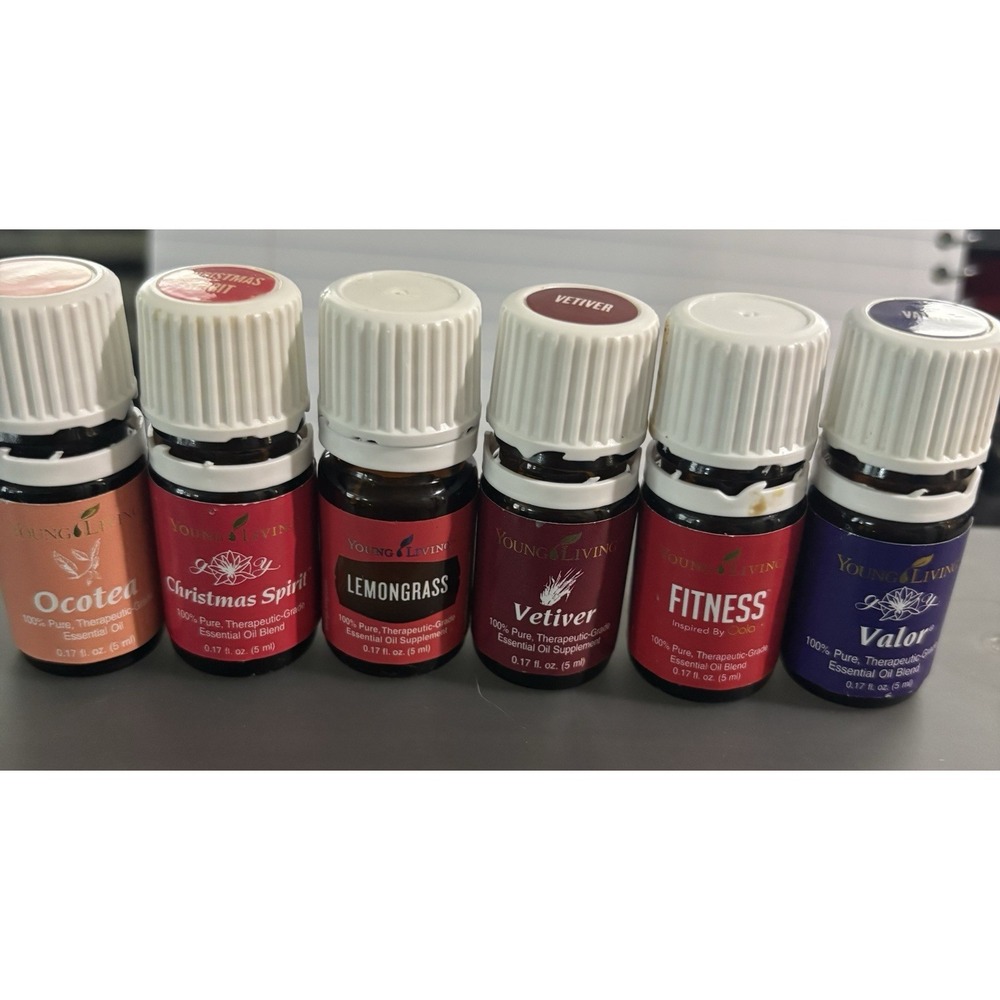 Young Living Essential Oils Lot Of 6  1 New 5 Opened 5ml Including Valor